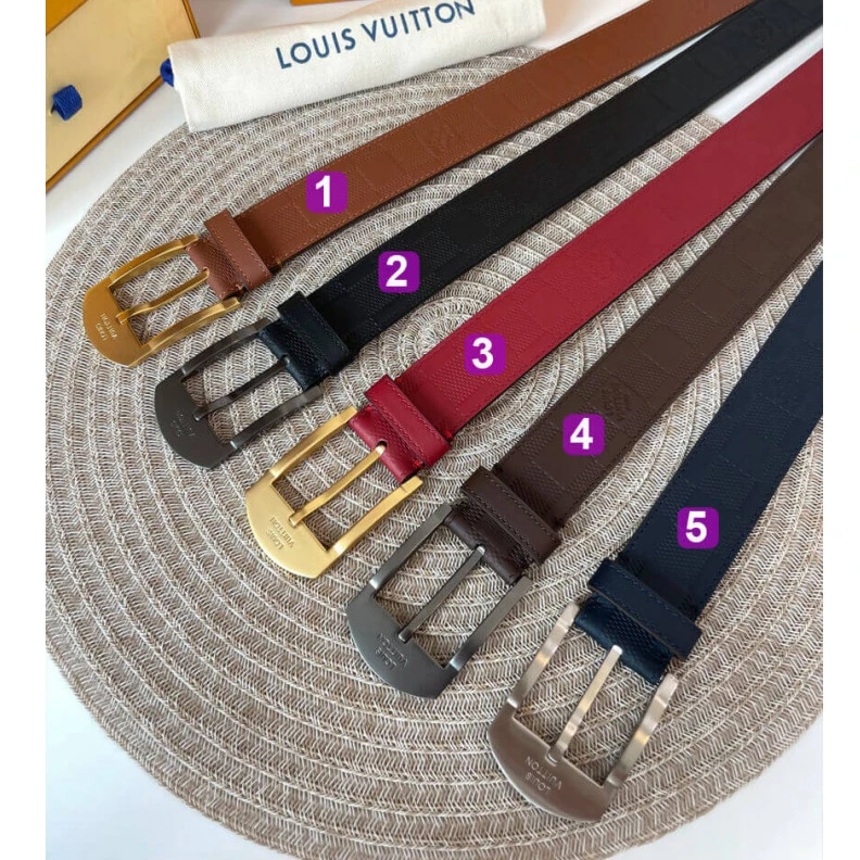 Damier In Louis Vuitton Detroit 35mm Belt