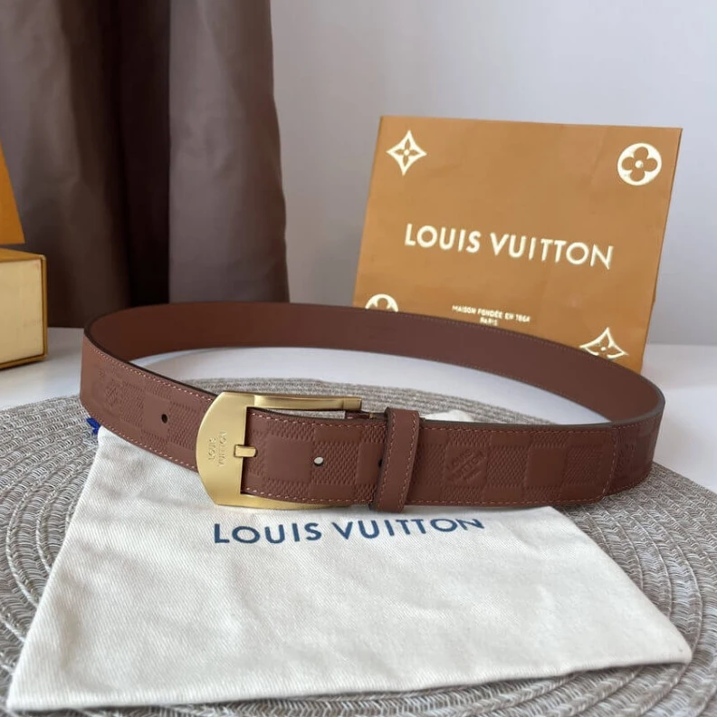 Top lv Damier In Louis Vuitton Detroit 35mm Belt
