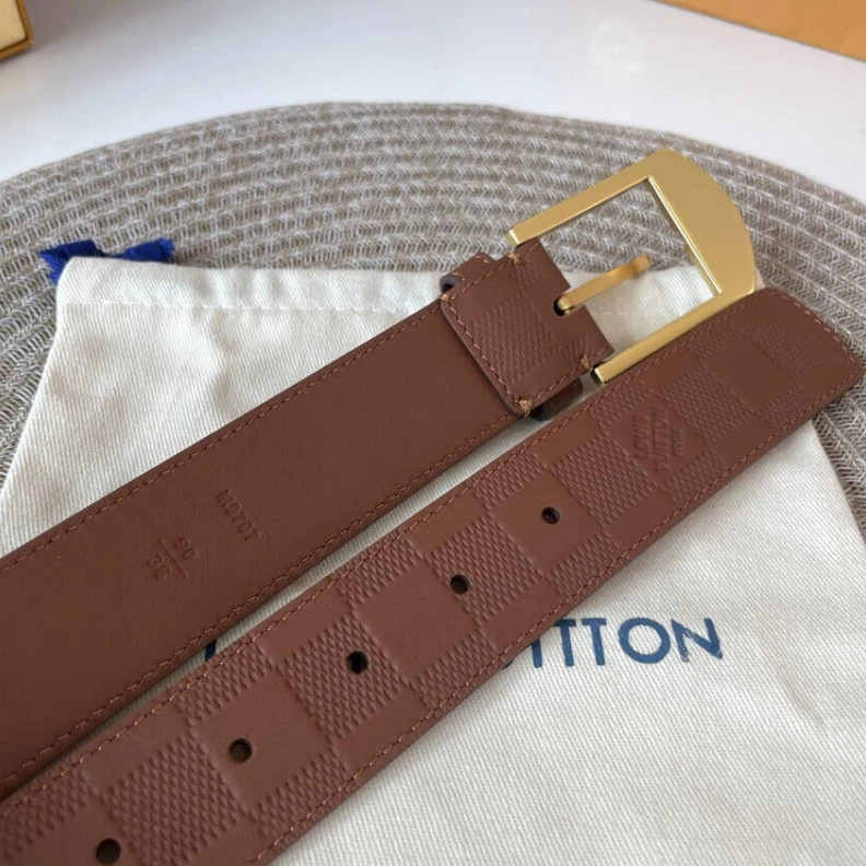 Top lv Damier In Louis Vuitton Detroit 35mm Belt