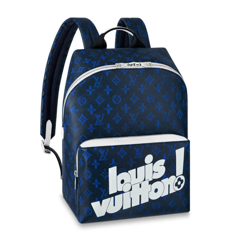 Inside iP Louis Vuitton Discovery Backpack Blue