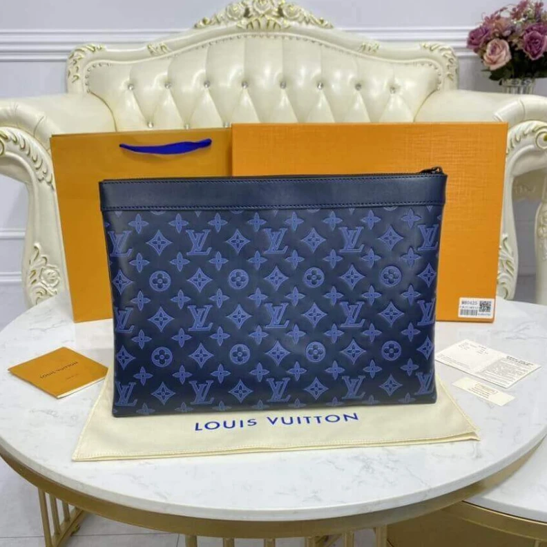 Replica bag Fashioned Louis Vuitton Discovery Pochette GM Blue
