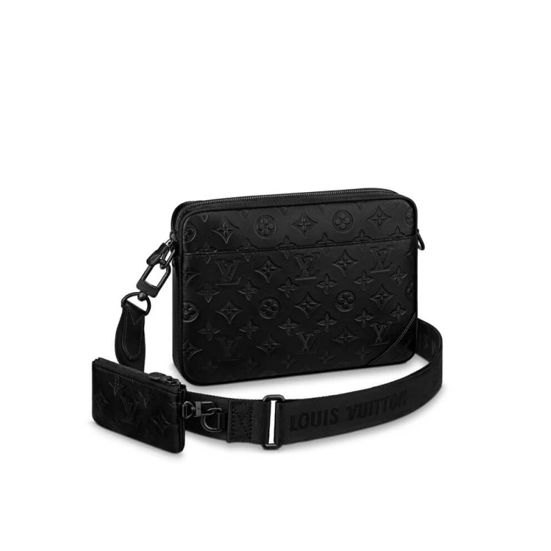 26 x 18.5 Louis Vuitton Duo Messenger Black
