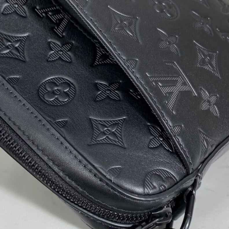 Replica bags lv 26 x 18.5 Louis Vuitton Duo Messenger Black