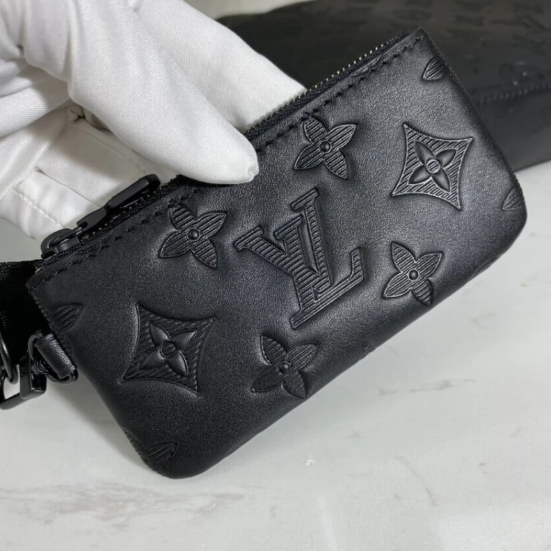 Replica bags lv 26 x 18.5 Louis Vuitton Duo Messenger Black