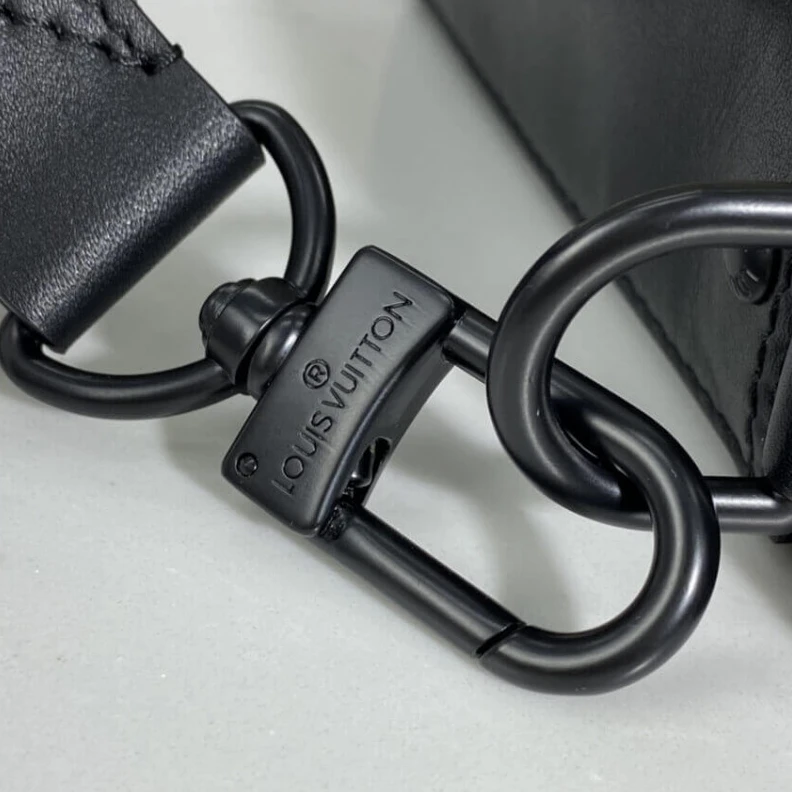 Replica bags lv 26 x 18.5 Louis Vuitton Duo Messenger Black