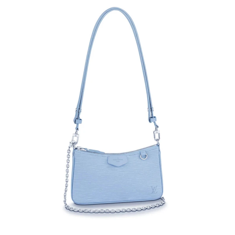 Cowhidele Louis Vuitton Easy Pouch On Strap Blue