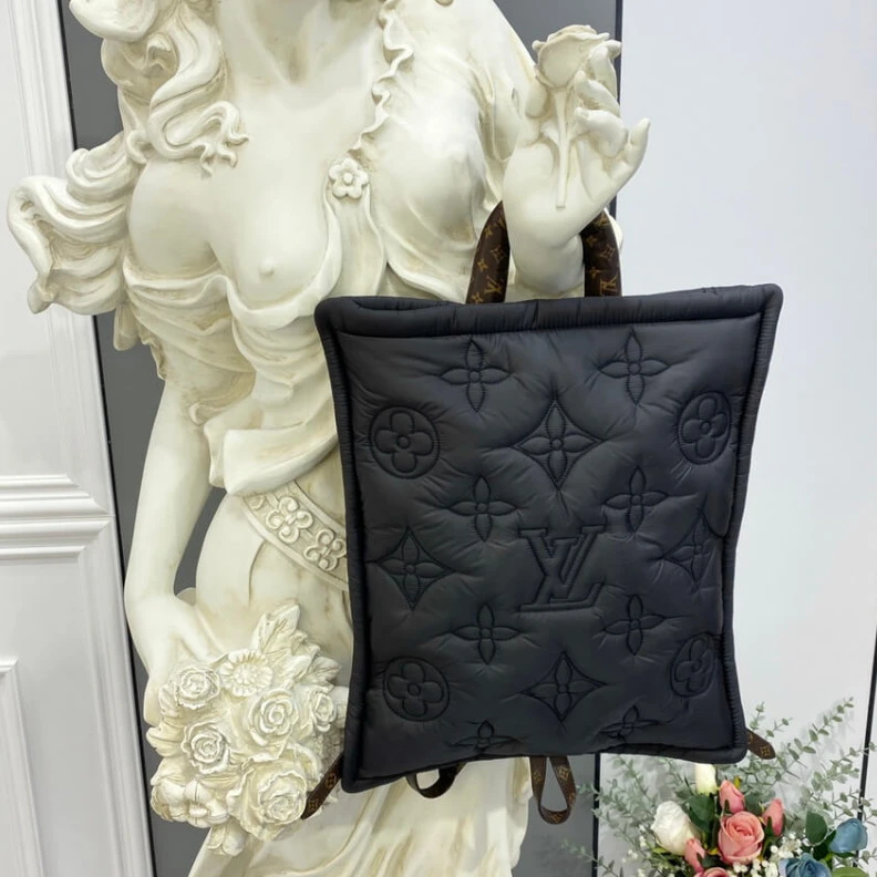 Replica bags lv Econyl wi Louis Vuitton Econyl Backpack Black