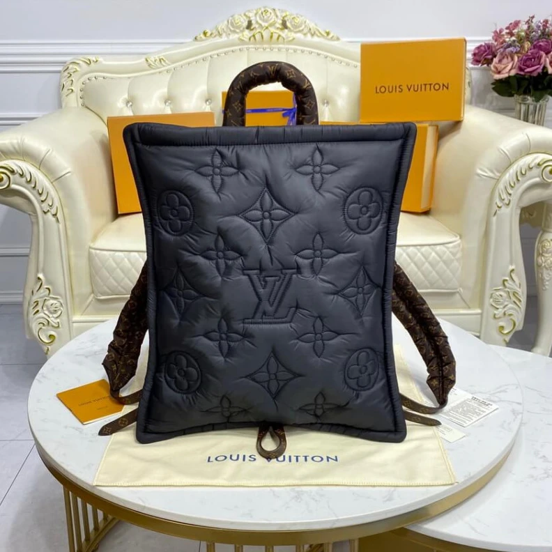 Replica bags lv Econyl wi Louis Vuitton Econyl Backpack Black
