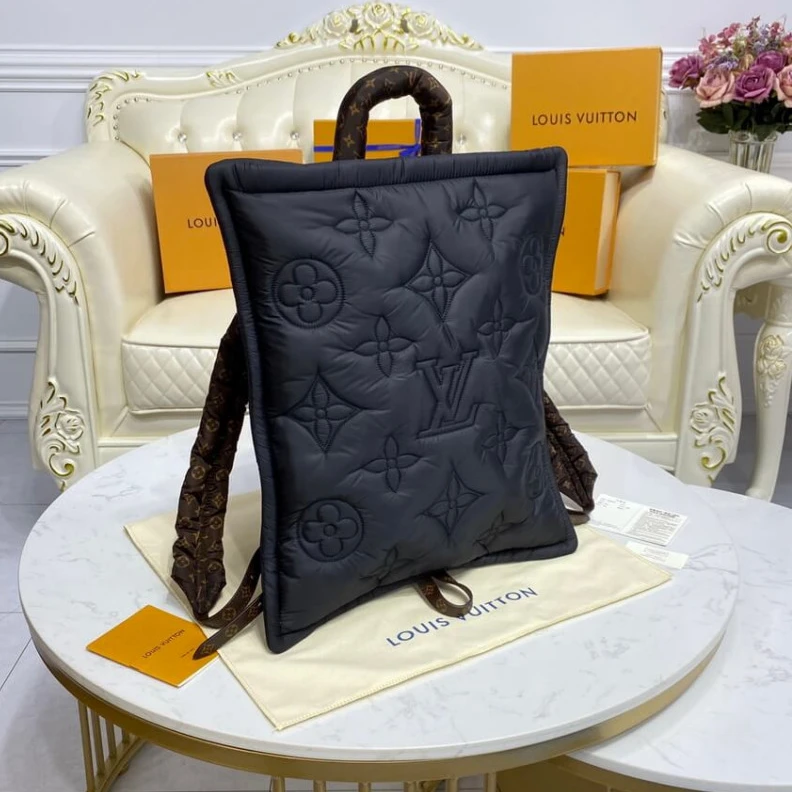 Replica bags lv Econyl wi Louis Vuitton Econyl Backpack Black