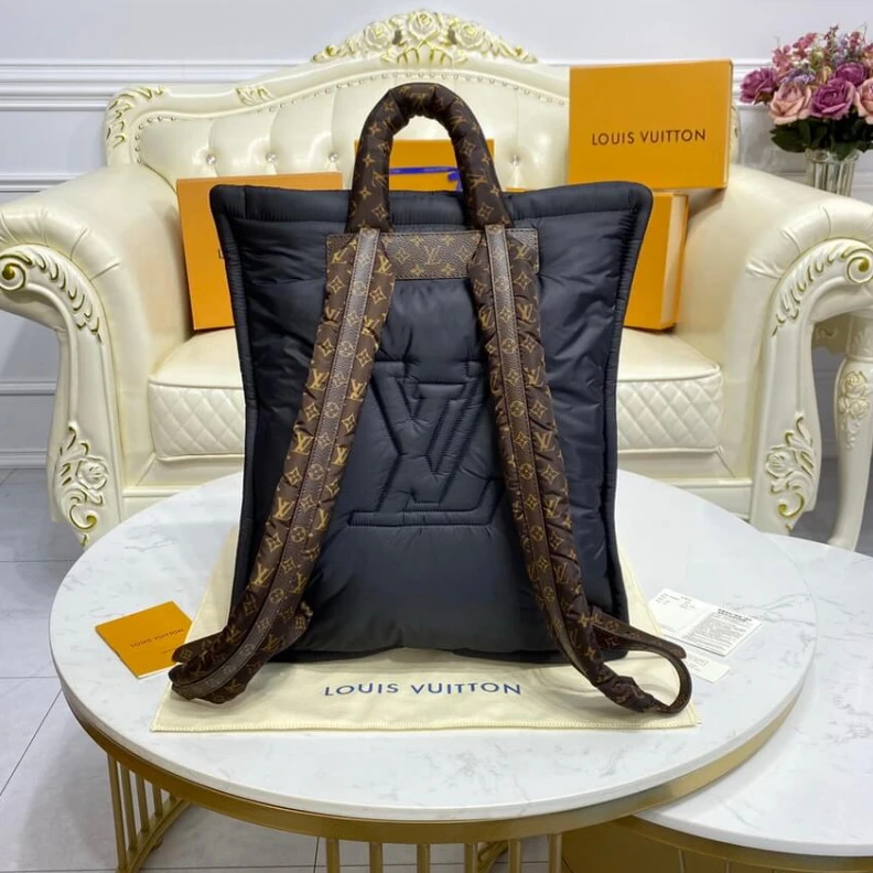 Replica bags lv Econyl wi Louis Vuitton Econyl Backpack Black