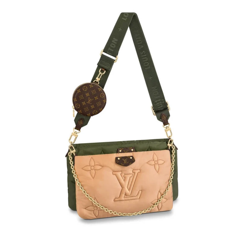 Louis Vuitton Econyl Maxi Multi Pochette Accessoires Khaki Beige