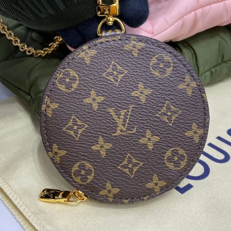 Replica bags lv Louis Vuitton Econyl Maxi Multi Pochette Accessoires Khaki Beige