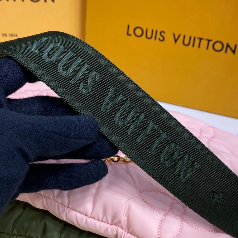 Replica bags lv Louis Vuitton Econyl Maxi Multi Pochette Accessoires Khaki Beige