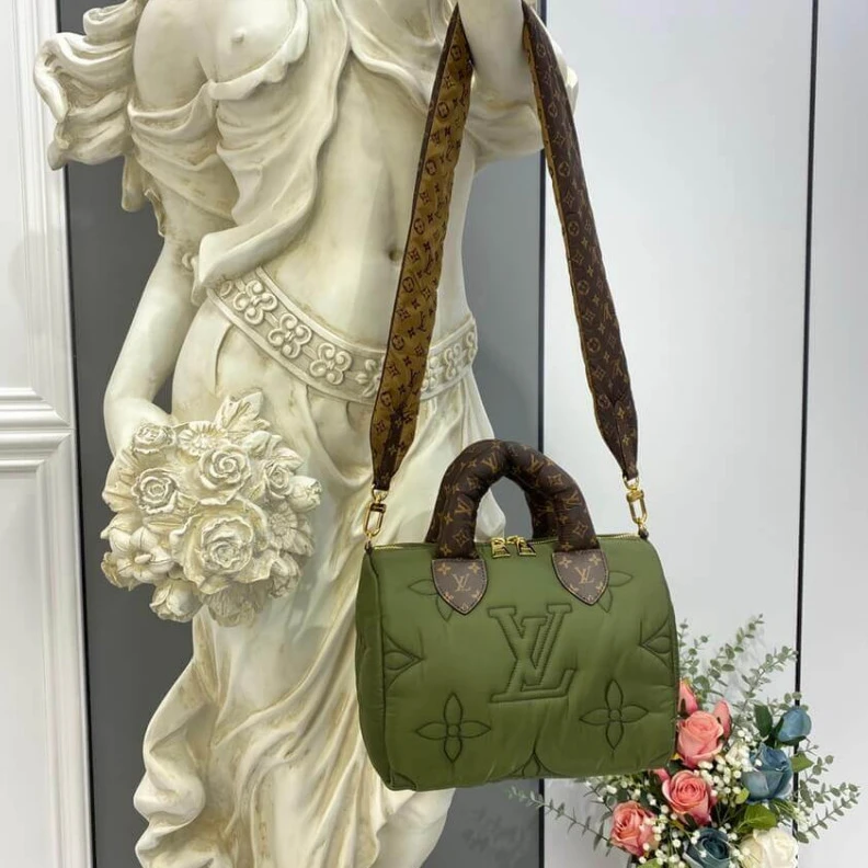 Lv belts replica Louis Vuitton Econyl Speedy Bandouliere 25 Khaki
