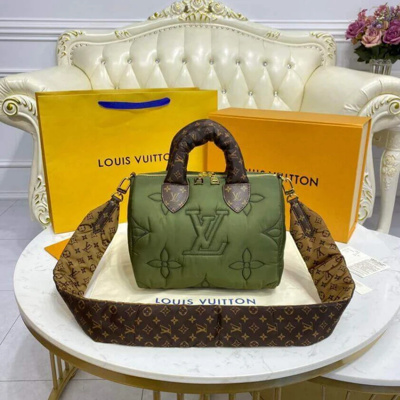 Lv belts replica Louis Vuitton Econyl Speedy Bandouliere 25 Khaki