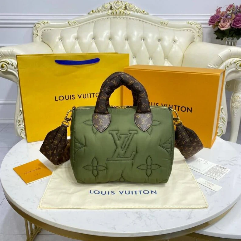 Lv belts replica Louis Vuitton Econyl Speedy Bandouliere 25 Khaki