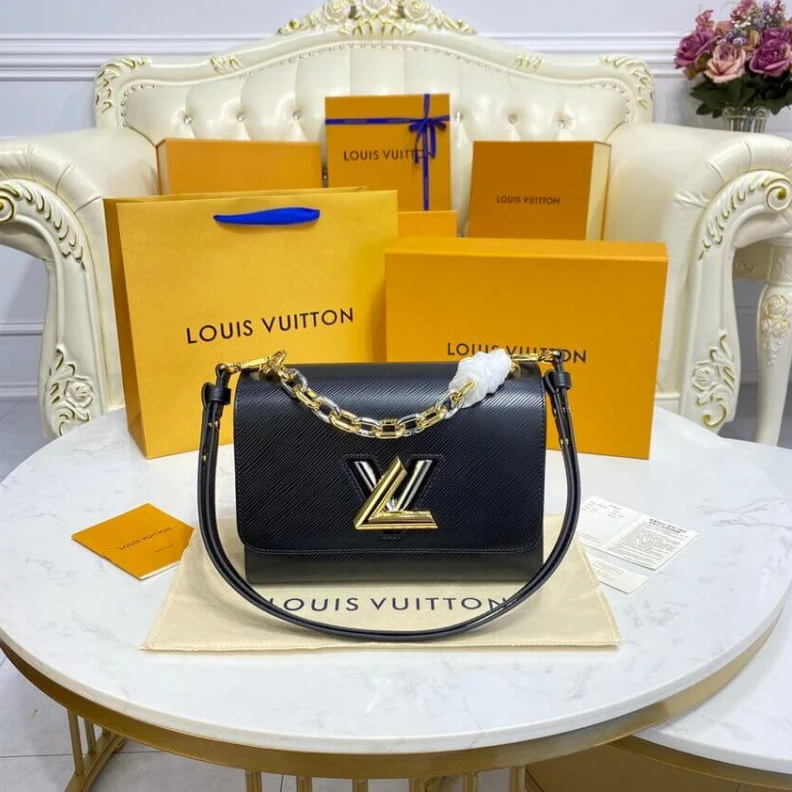 Replica bag 23 x 17 x Louis Vuitton Epi Grained Leather Twist MM