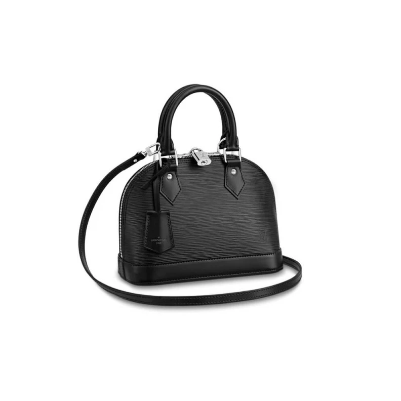 Black Louis Vuitton Epi Leather Alma BB Black