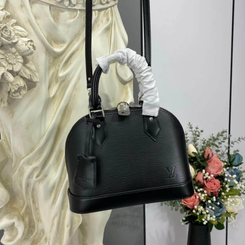 Louis vuitton locations Black Louis Vuitton Epi Leather Alma BB Black