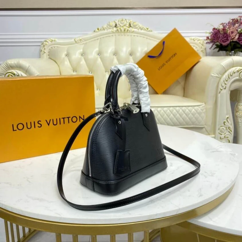 Louis vuitton locations Black Louis Vuitton Epi Leather Alma BB Black