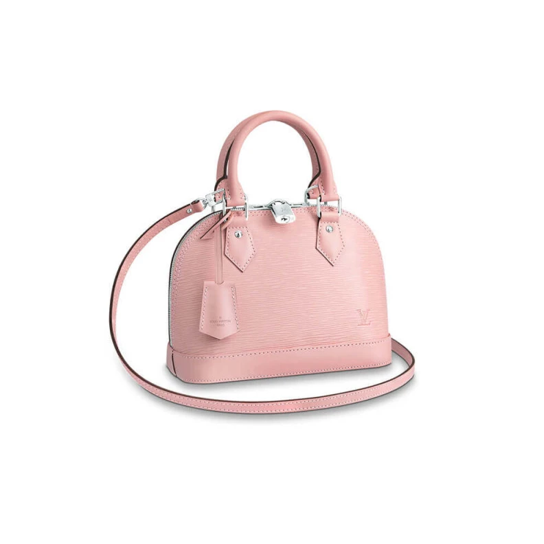 Silvercol LV Epi Leather Alma BB Pink