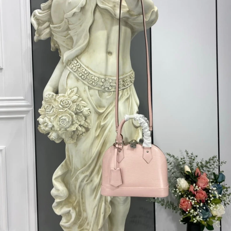 Louis vuitton locations Silvercol Louis Vuitton Epi Leather Alma BB Pink