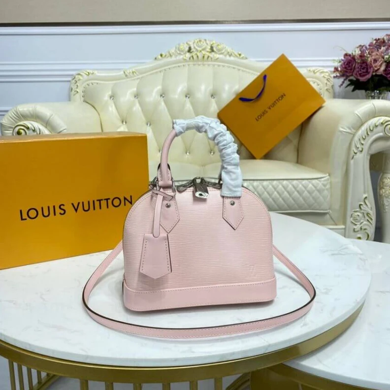 Louis vuitton locations Silvercol Louis Vuitton Epi Leather Alma BB Pink