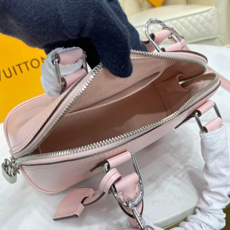 Louis vuitton locations Silvercol Louis Vuitton Epi Leather Alma BB Pink
