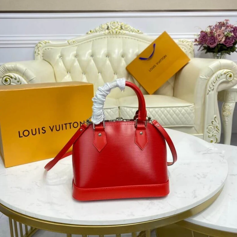 Replica bags Double zi LV Epi Leather Alma BB Red