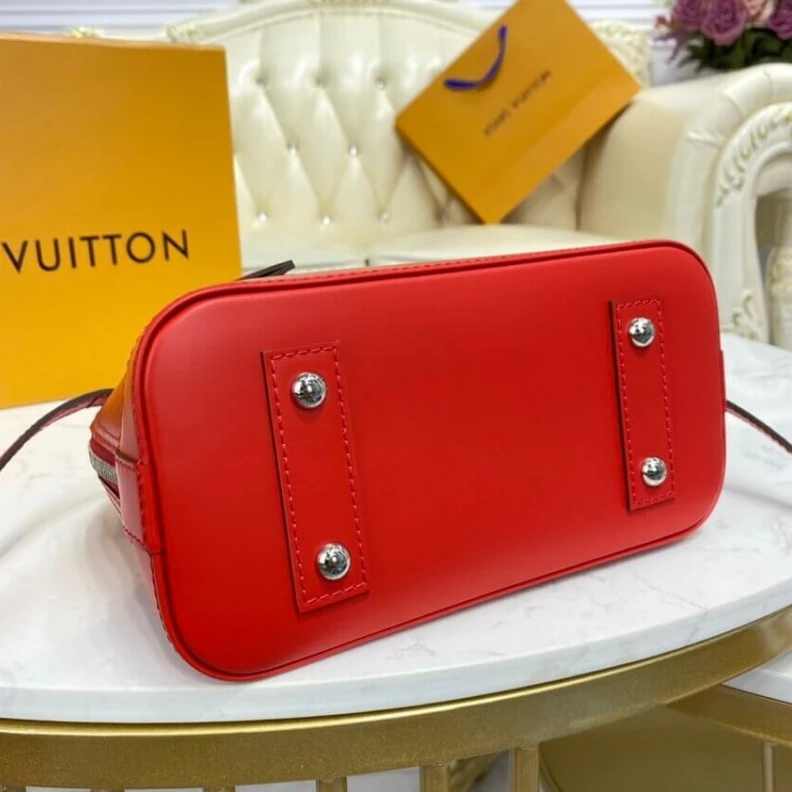 Replica bags Double zi LV Epi Leather Alma BB Red