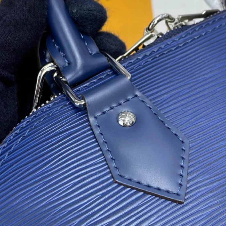 Replica bags lv Handle: S Louis Vuitton Epi Leather Alma PM Blue