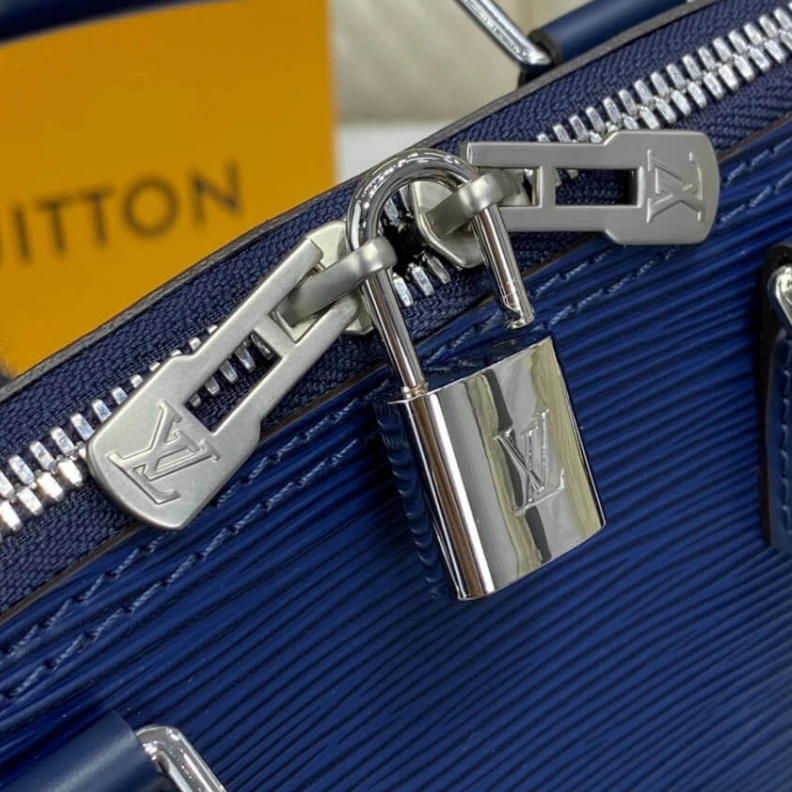 Replica bags lv Handle: S Louis Vuitton Epi Leather Alma PM Blue