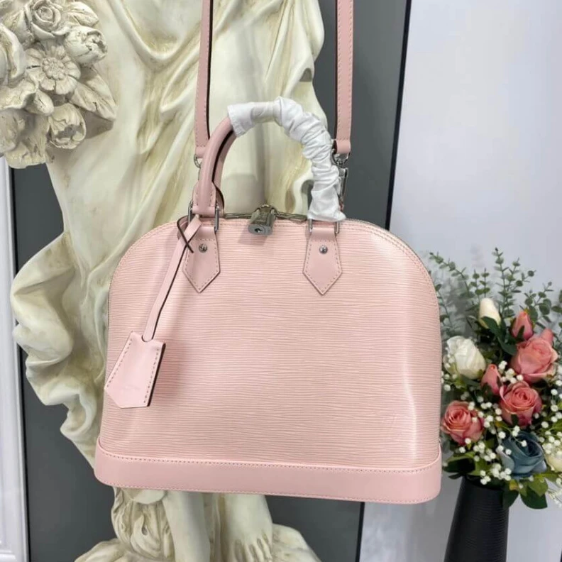 Louis vuitton locations Silvercol LV Epi Leather Alma PM Pink