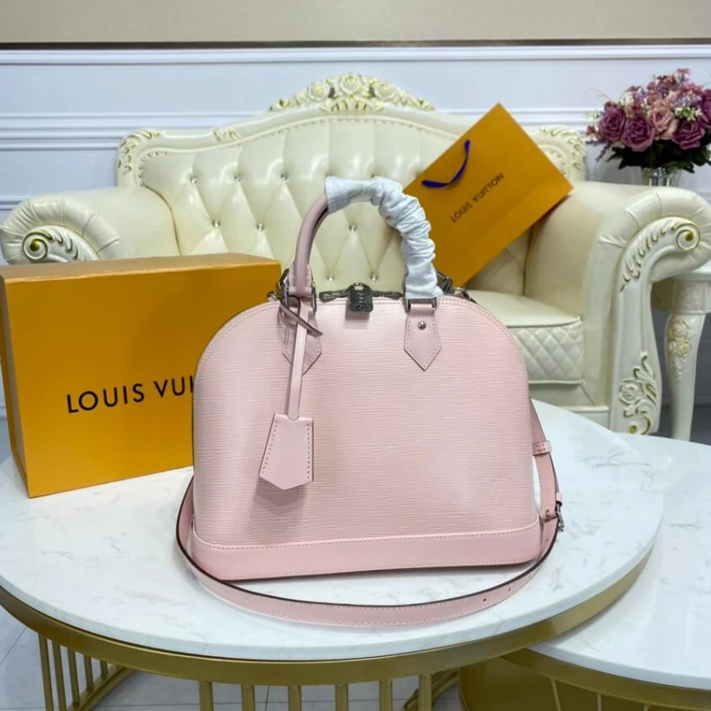 Louis vuitton locations Silvercol LV Epi Leather Alma PM Pink