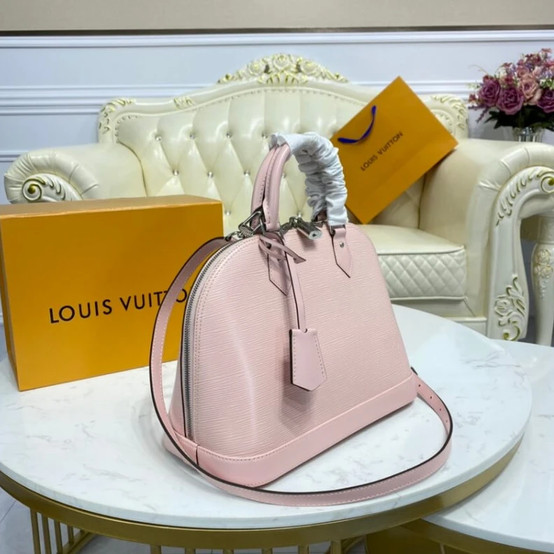 Louis vuitton locations Silvercol LV Epi Leather Alma PM Pink