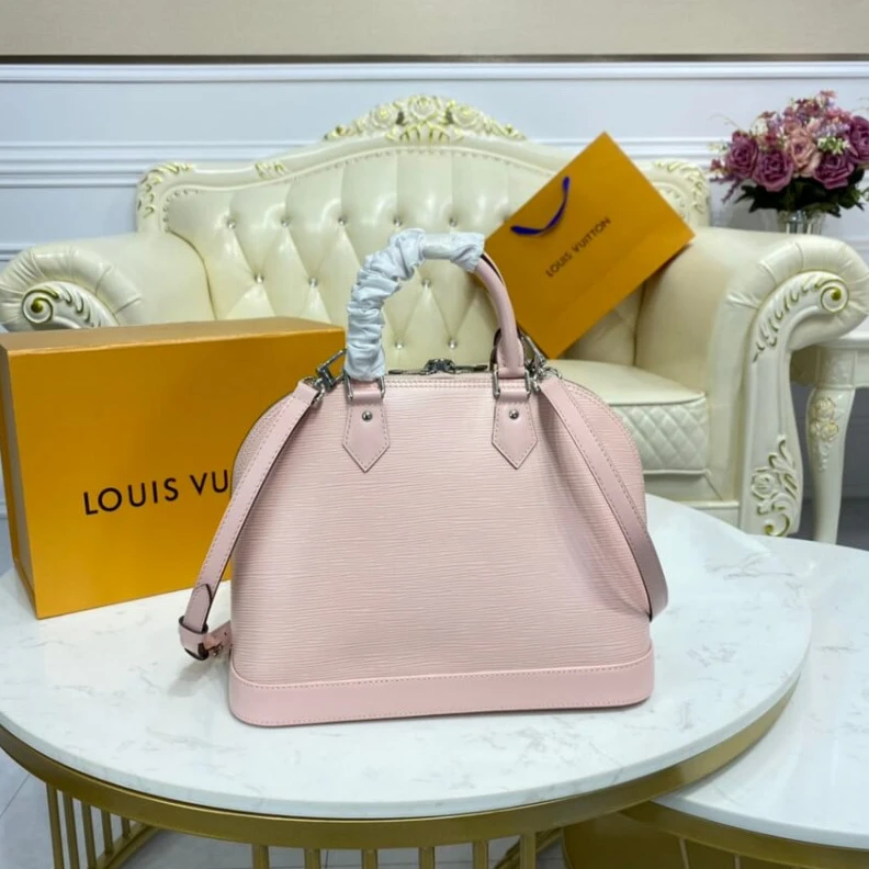 Louis vuitton locations Silvercol LV Epi Leather Alma PM Pink