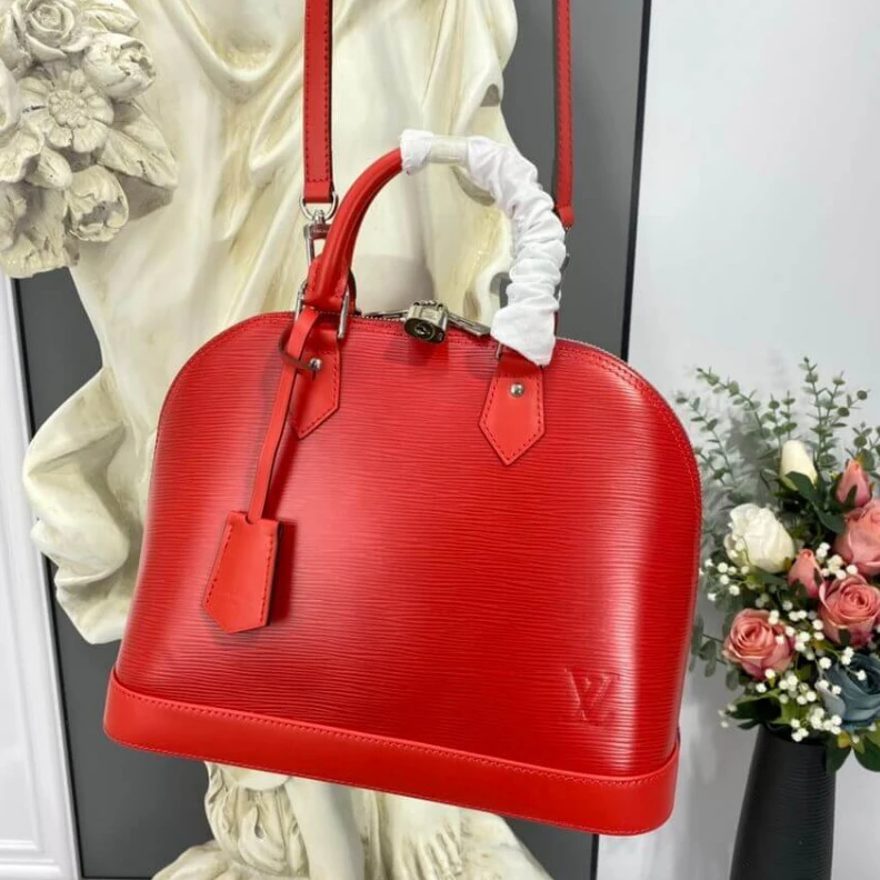 Lv belts replica 4 protect LV Epi Leather Alma PM Red