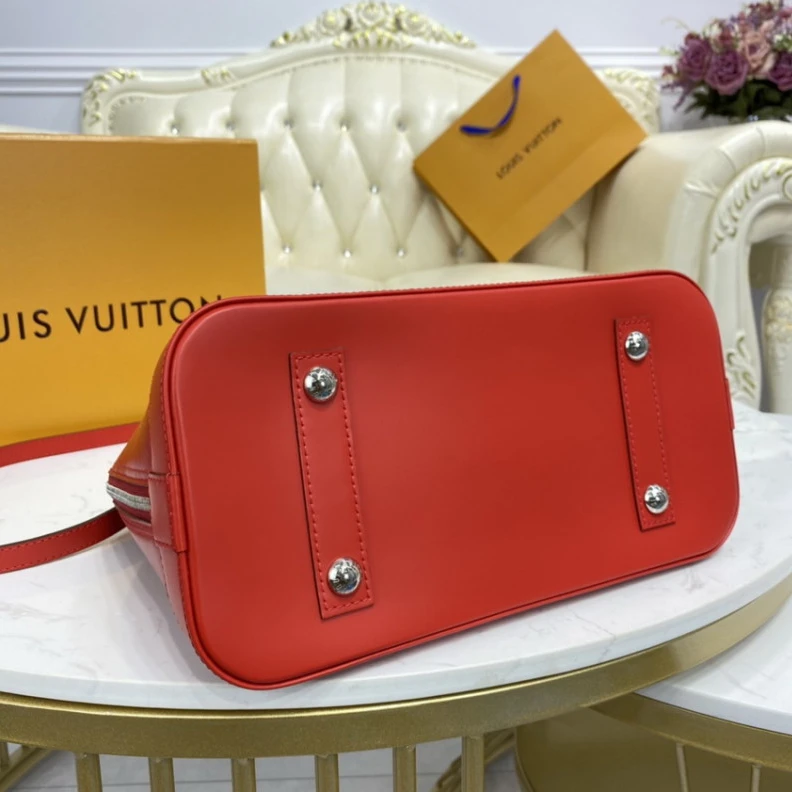 Lv belts replica 4 protect LV Epi Leather Alma PM Red