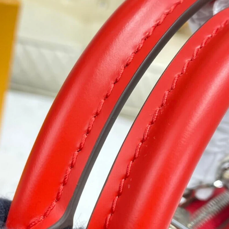 Lv belts replica 4 protect LV Epi Leather Alma PM Red