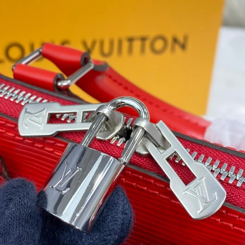 Lv belts replica 4 protect LV Epi Leather Alma PM Red