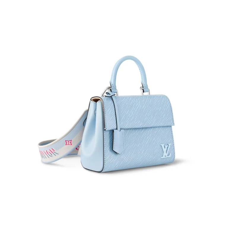 Strap:Rem Louis Vuitton Epi Leather Cluny Mini Cloud Blue