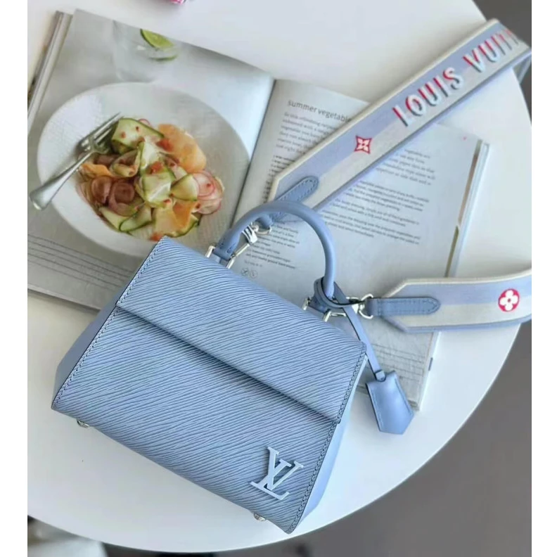 Louis vuitton locations Strap:Rem Louis Vuitton Epi Leather Cluny Mini Cloud Blue