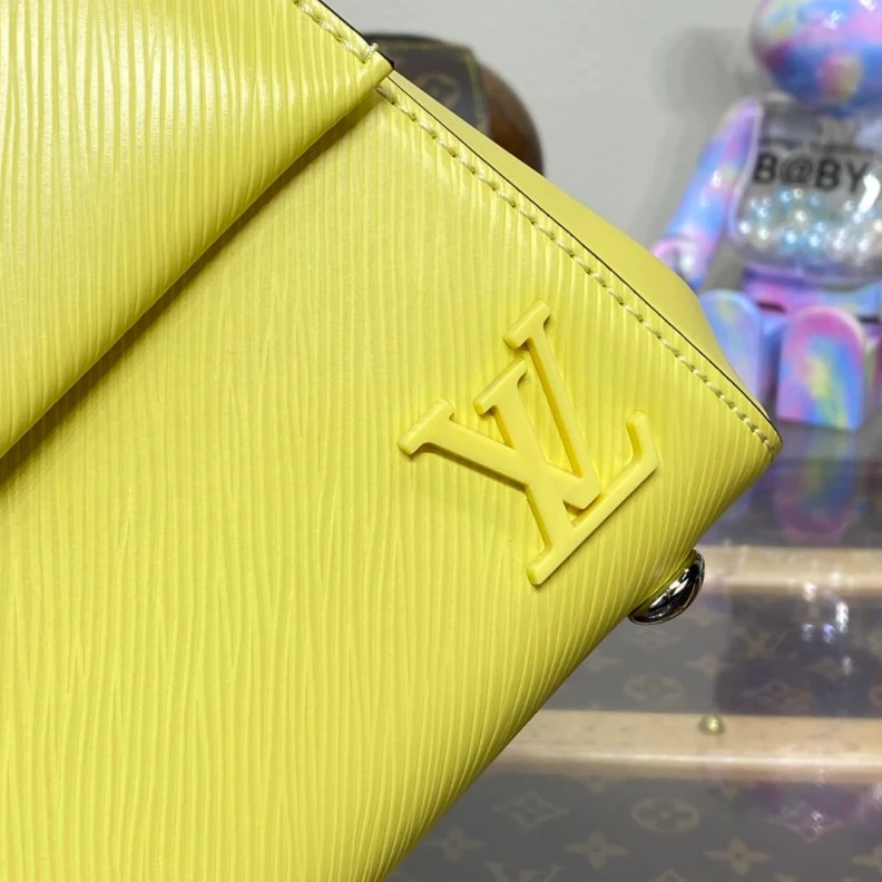 Replica bags lv Front fla Louis Vuitton Epi Leather Cluny Mini Jaune Plume