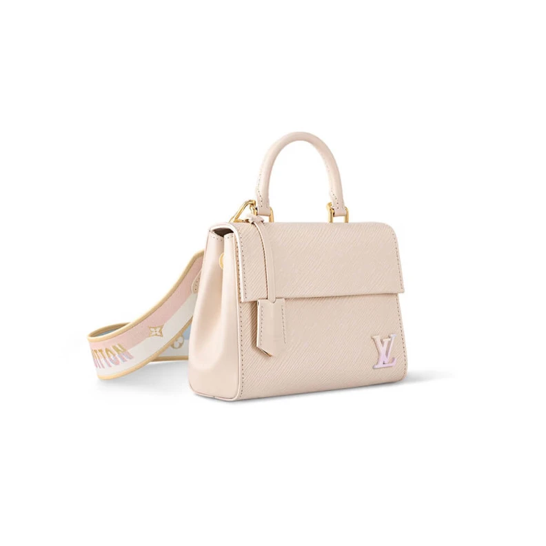 From the L Louis Vuitton Epi Leather Cluny Mini Quartz White