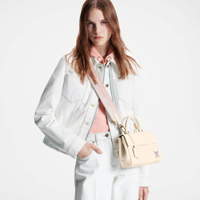 Lv belts replica From the L Louis Vuitton Epi Leather Cluny Mini Quartz White