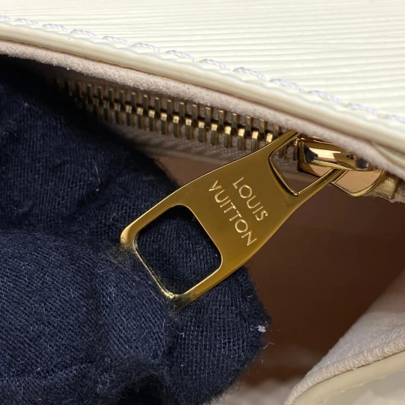 Lv belts replica From the L Louis Vuitton Epi Leather Cluny Mini Quartz White