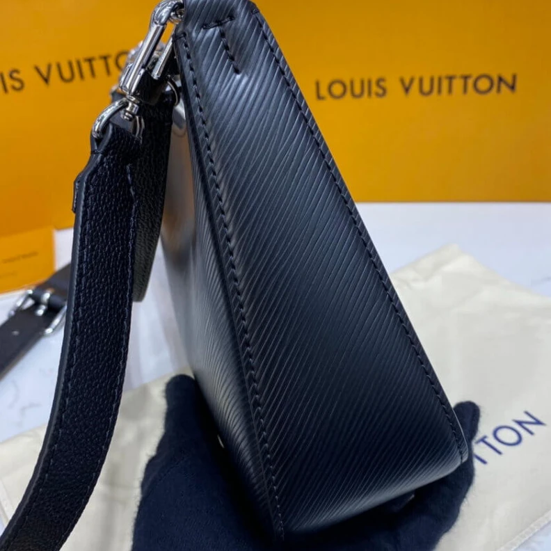 Replica bags Strap Dro Louis Vuitton Epi Leather Marelle Black