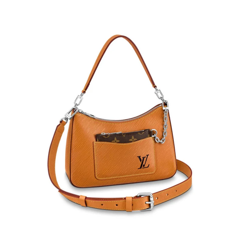 Front fla Louis Vuitton Epi Leather Marelle Gold Miel
