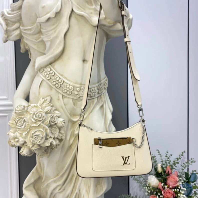 Lv belts replica Front fla Louis Vuitton Epi Leather Marelle Quartz