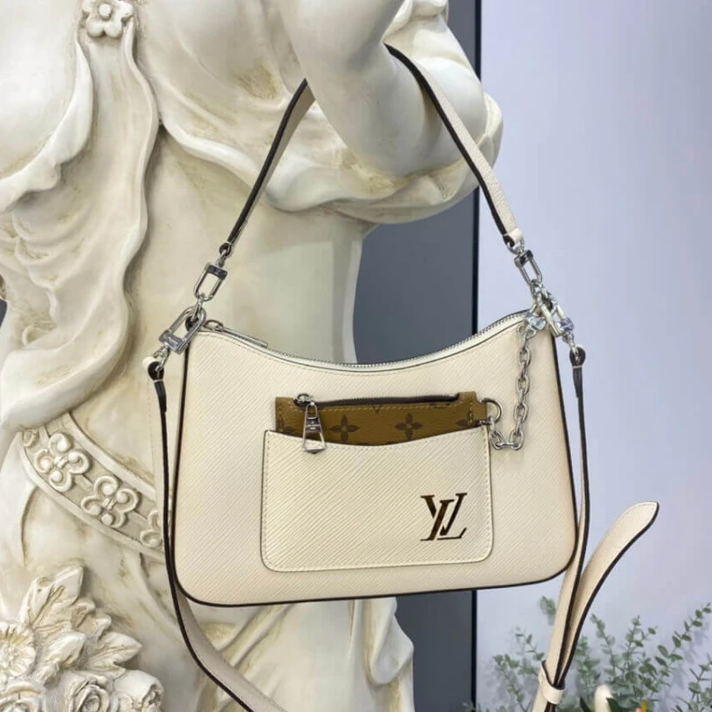 Lv belts replica Front fla Louis Vuitton Epi Leather Marelle Quartz